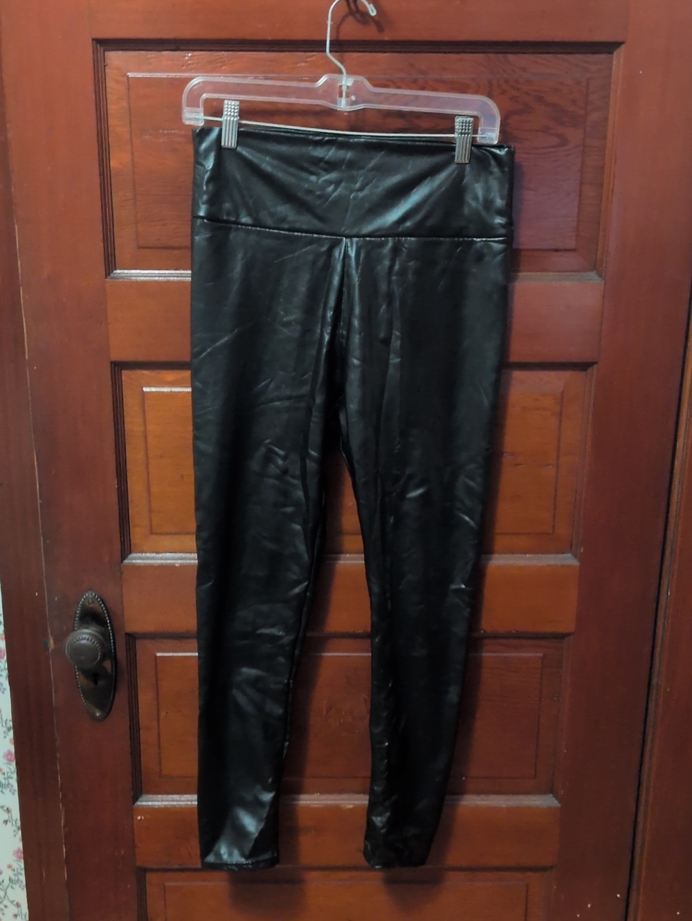 Black Faux Leather Leggings